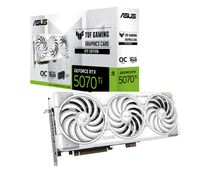 Karta graficzna NVIDIA ASUS GeForce RTX 5070 Ti TUF Gaming OC White BTF 16GB GDDR7 DLSS5